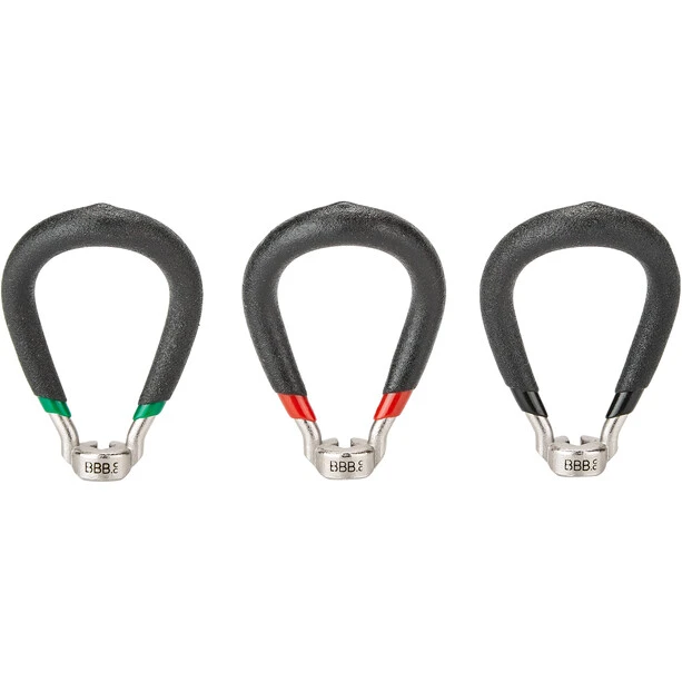 BBB Cycling ProTune BTL-183S Spoke Wrench Set 3,2/3,3/3,5mm black/green/red 2 BBB Cycling ProTune BTL-183S Spoke Wrench Set 3,2/3,3/3,5mm black/green/red - Image 2