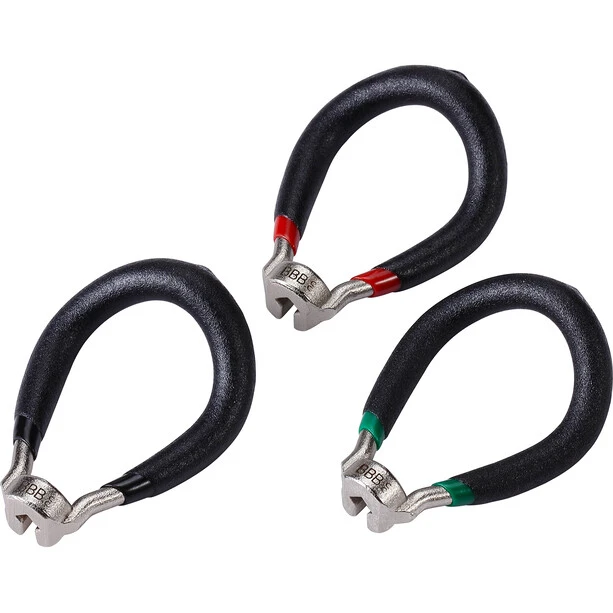 BBB Cycling ProTune BTL-183S Spoke Wrench Set 3,2/3,3/3,5mm black/green/red 4 BBB Cycling ProTune BTL-183S Spoke Wrench Set 3,2/3,3/3,5mm black/green/red - Image 4