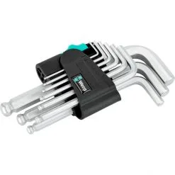 Wera 950 Hex-Plus L-Key Set with 9 Pieces Short