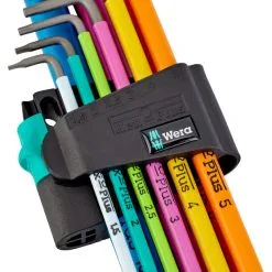 Wera 950 Hex-Plus Multicolour 1 L-Key Set with 9 Pieces -Bike Repair & Care Shop wera 950 hex plus multicolour l key set with 9 pieces 3