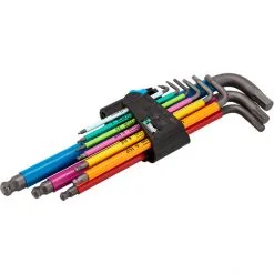 Wera 950 Hex-Plus Multicolour L-Key Set with 9 Pieces incl. Holding Function