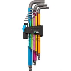 Wera 950 Hex-Plus Multicolour L-Key Set with 9 Pieces incl. Holding Function -Bike Repair & Care Shop wera 950 hex plus multicolour l key set with 9 pieces incl holding function 6