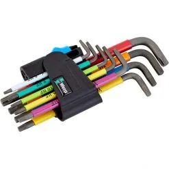 Wera 967 TX Multicolour L-Key Set with 9 Pieces incl. Holding Function